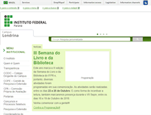 Tablet Screenshot of londrina.ifpr.edu.br